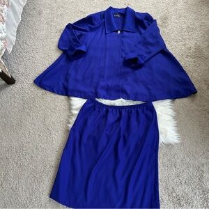 Vibrant Blue Two-Piece Set